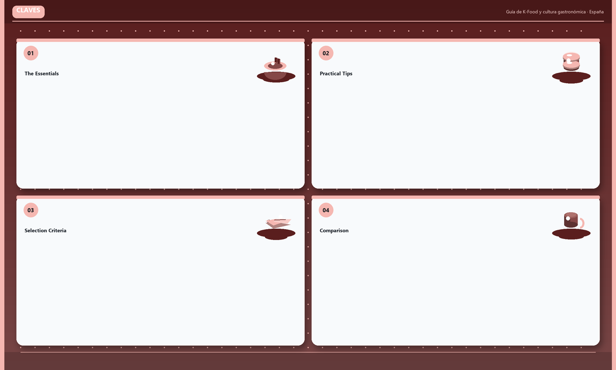 Claves: The Essentials · Practical Tips · Selection Criteria · Comparison